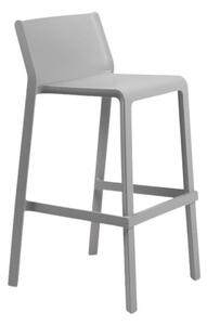 Nardi Šedá plastová barová židle Trill 76 cm