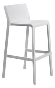 Nardi Bílá plastová barová židle Trill 76 cm