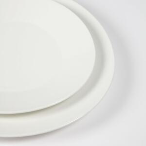 Bílý porcelánový dezertní talíř Kave Home Pierina 21,5 cm
