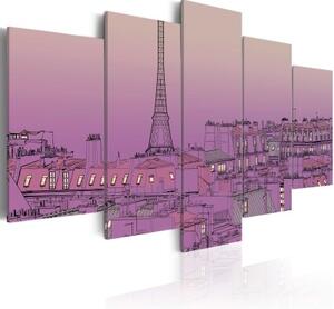 Obraz - Lavender sunrise over Paris