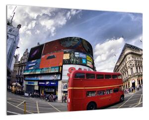 Červený autobus v Londýně - obraz