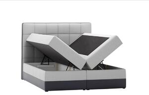 Čalouněná postel boxspring CASIA + topper, 140x200, madryt 120