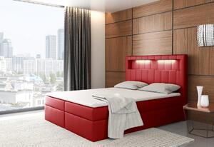 Čalouněná postel boxspring CASIA + topper, 140x200, madryt 1100