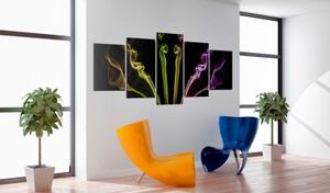 Obraz - Multicolored streaks - 5 pieces