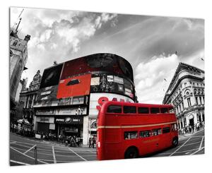 Červený autobus v Londýně - obraz