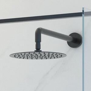 Oltens Vindel hlavová sprcha 30x30 cm kulatý černá mat 37000300