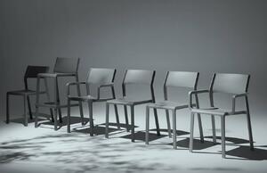 Nardi Antracitově šedá plastová barová židle Trill 65 cm
