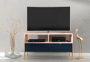 TV stolek STEP, 120x65x37, modrá/růžová