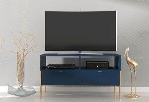TV stolek POLKA, 120x65x37, modrá