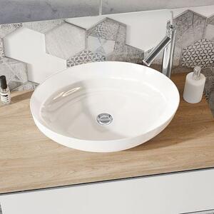 Elita Rika umyvadlo 52x39.5 cm oválné na pult bílá RE040520088060