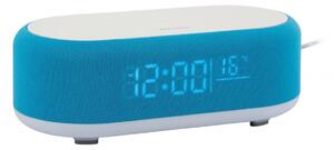 Stolní hodiny s budíkem, nabíječkou smartphonů a Bluetooth reproduktorem 6033BB Karlsson 20cm