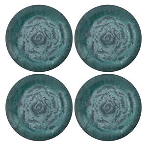 House Doctor Set čtyř zelených talířů Serveur ⌀ 24,4 cm