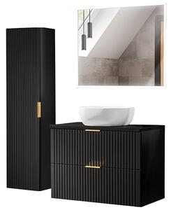Koupelnová sestava ADEL BLACK ERIS 80cm
