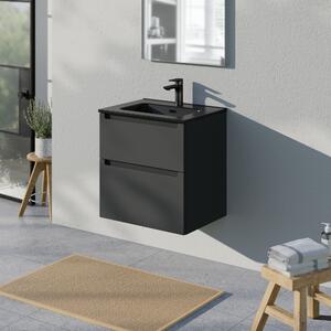Koupelnová skříňka s černým umyvadlem VIREO 60 cm - možnost volby barvy