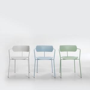 Světle zelená plastová jídelní židle Marckeric Fox