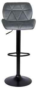 ViaDomo Via Domo - Barová židle Tasso - šedá - 86-107x46x35 cm