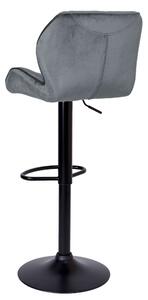 ViaDomo Via Domo - Barová židle Tasso - šedá - 86-107x46x35 cm