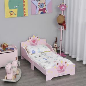 Goleto Dětská dřevěná postel Princess | růžová