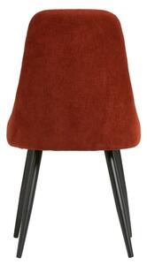 Červená látková jídelní židle Marckeric Mina