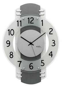 Designové nástěnné hodiny 5618 AMS řízené rádiovým signálem 40cm