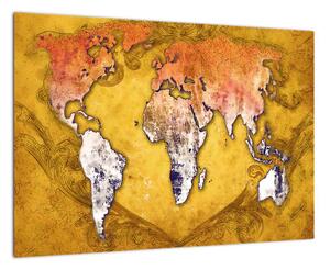 Obraz mapy světa