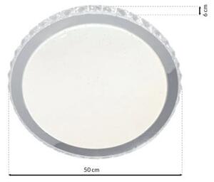 Stropní LED svítidlo Layla, 1x LED 50w, 3000-6000k, w/ch, s ovladačem