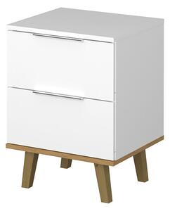 Komoda 2s/46 bílá / dub kamenný Neptun