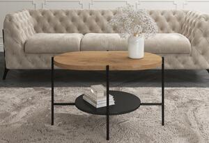 Konferenční stolek ARENA, 80x50x50, růžová/černá