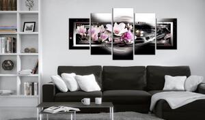 Obraz - Magnolias on a black background