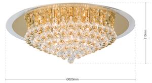 Orion DLU 2378/9/62-Křišťálové str. svítidlo GLORIA 9xG9/40W/230V pr.62 cm zlatá