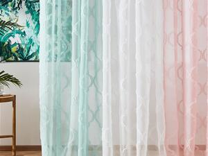Kvalitní mentolová záclona na okno 140 x 250 cm
