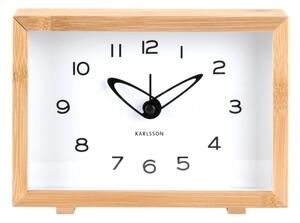 Designové hodiny s budíkem 6034WH Karlsson 19cm