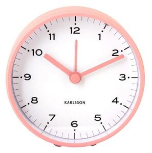 Designový budík 6010PI Karlsson 9cm