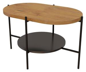 Konferenční stolek ARENA, 80x50x50, dub/černá