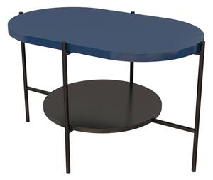 Konferenční stolek ARENA, 80x50x50, modrá/černá