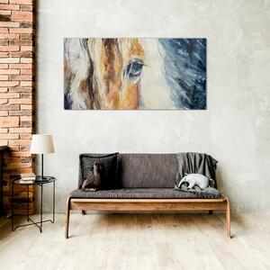Obraz na skle Obraz na skle Abstraktní zvířecí koně