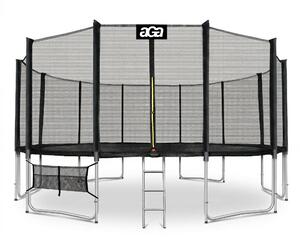 Trampolína Aga SPORT PRO 518 cm Černá + ochranná síť