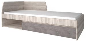 Postel 90x200 s roštem kaštan nairobi / onyx Jazz