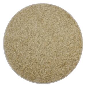 Vopi koberce Kusový koberec Color shaggy béžový kruh - 250x250 (průměr) kruh cm