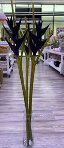 Umělá květina Sia Home Fashion Heliconia fialová 108cm