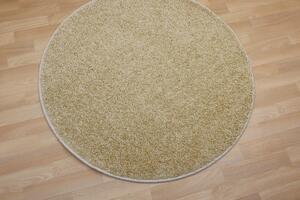 Vopi koberce Kusový koberec Color shaggy béžový kruh - 100x100 (průměr) kruh cm