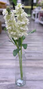Umělá květina Silk-ka Matthiola krémová 67cm