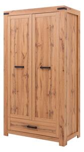 Skříň dvoudveřová se zásuvkou Mortiz 112x210x59.9 cm Dub wotan