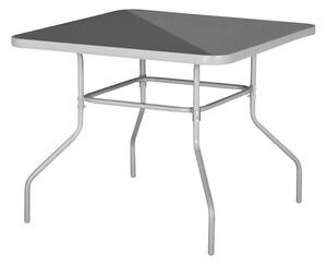Zahradní stůl DELFI 7 stříbrná/černá