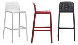 Nardi Červená plastová barová židle Lido 76 cm
