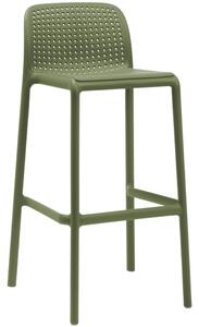 Nardi Zelená plastová barová židle Lido 76 cm