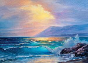 Malvis ® Tapeta imitace malby moře Vel. (šířka x výška): 144 x 105 cm