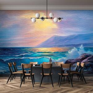Malvis ® Tapeta imitace malby moře Vel. (šířka x výška): 288 x 200 cm