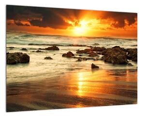 Západ slunce na moři - obraz