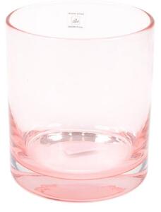 Skleněná váza Sia Home Fashion růžová OSAKA 15x17cm